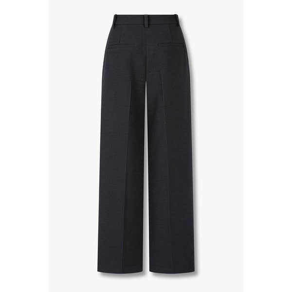 원 턱 플리츠 세미 와이드 팬츠 7156130002169