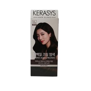케라시스 단백질 크림 염색 다크브라운 120g 새치커버용 크림 염색약 용실염색약 새치