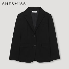 베이직 싱글 셋업 재킷_SWSJKN41050_BK