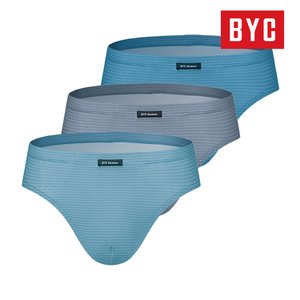  BYC 남성 미디 삼각팬티 순면 MCF1086 3매입