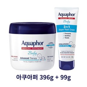 아쿠아퍼 힐링 오인트먼트 베이비 396g + 99g 실속구성 (99g 유통기한 26년 6월)