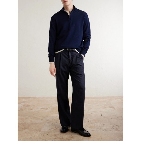 코튼 하프 집업 스웨터 46376663163067818