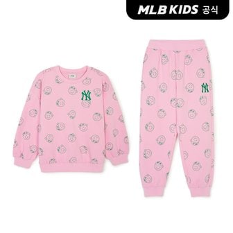 MLB키즈 (공식)24SS 그린플레이 맨투맨세트 NY (Ptn.Pink) 7AS2E0141-50PKP