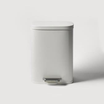 JAJU 무소음 페달 휴지통 12L 오프화이트 J73N902055100