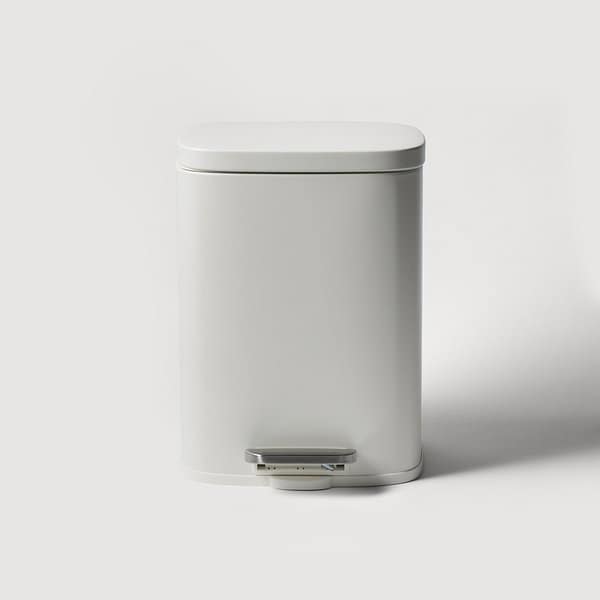 무소음 페달 휴지통 12L 오프화이트 J73N902055100