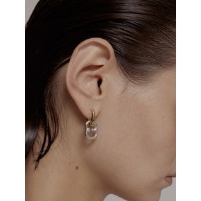 LID LOGO LINK EARRING 리드 로고 링크 귀걸이