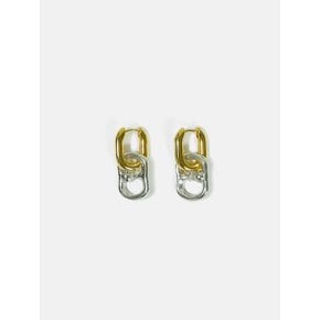 LID LOGO LINK EARRING 리드 로고 링크 귀걸이