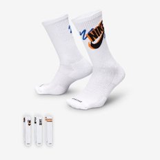 나이키 양말 HQS HJ9339-901 나이키 에브리데이 플러스 크루 삭스(3켤레)
