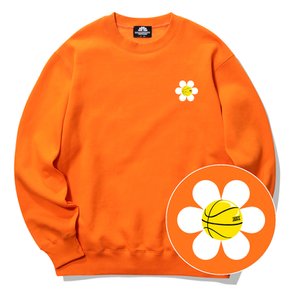 SMALL DAISY LOGO 크루넥 맨투맨(오렌지)