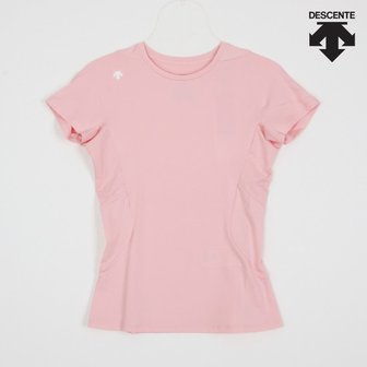 데상트 데상트반팔티 JQS SN122PTS11-LPNK 여성 슬림핏 반팔 티셔츠