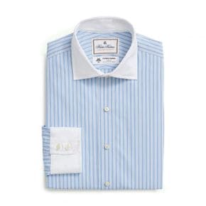 4274073 Brooks Brothers x Thomas Mason Regular Fit Stripe Dress Shirt