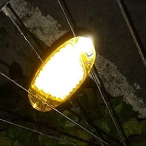 야간 라이딩 자전거 반사판 흰색 주황색 바퀴 안전등