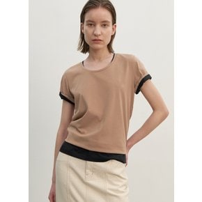 (T-6824)ESSENTIAL STANDARD WIDE NECK TEE