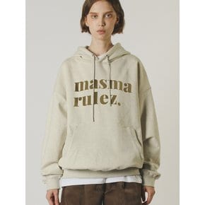 MSMRZ big logo hoodie_oatmeal