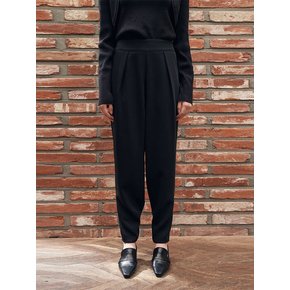 Button wide slacks - black