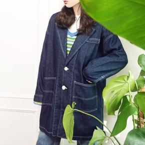 오버핏 스티치 데님카라자켓n309_P302047563