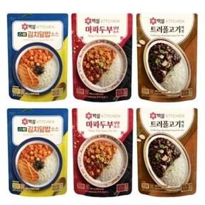 스팸김치덮밥소스x2+마파두부덮밥소스x2+트러플고기짜장x2