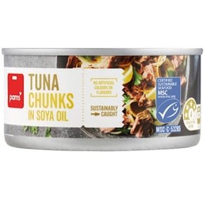 팜스 소야오일 참치 청크 통조림 Pams Tuna Chunks In Soya Oil 185g 6개