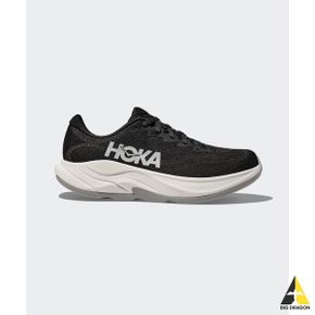 HOKA 호카 (여성) 링컨 4 와이드 - 블랙 화이트 1155133-BWHT