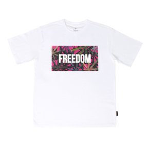 M. T-shirt. Weed PP White M17105