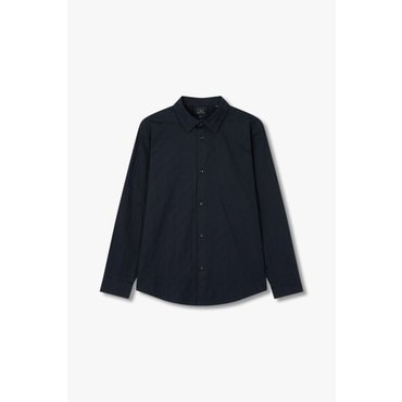 ARMANI EXCHANGE AX 남성 로고 패턴 코튼 셔츠- 블랙(A415120003)