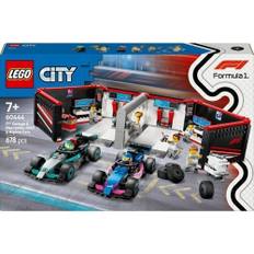 60444 F1 정비소와 Mercedes-AMG & Alpine 레이스 카 [시티] 레고 공식