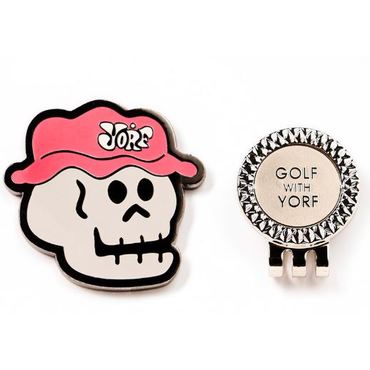 백화점 골프샵 [정품] 욜프 스컬 볼마커  YORF BALL MARKER SKULL PINK