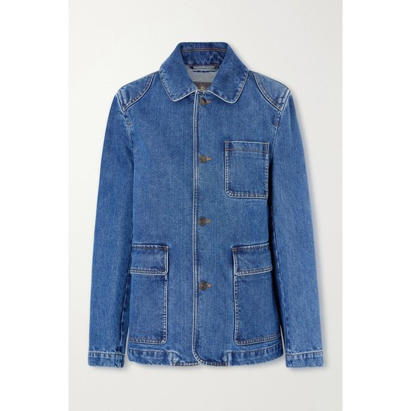 코튼 실크 블렌드 데님 재킷 46376663162953726