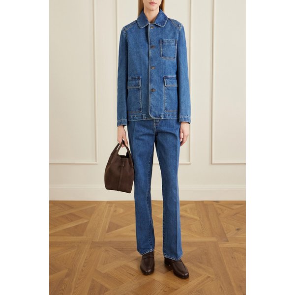 코튼 실크 블렌드 데님 재킷 46376663162953726