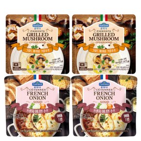 액상수프 프렌치어니언 180g2개+그릴드머쉬룸 180g2개