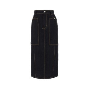 [알렉산더 맥퀸] Womens Skirt 766486QMACJ 4484 Blue