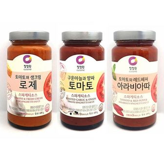 제이큐 요리소스 청정원 로제스파게티소스 아라비아따 토마토  600g