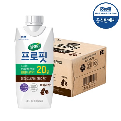 프로핏 웨이프로틴 드링크 아메리카노 330ml 12팩