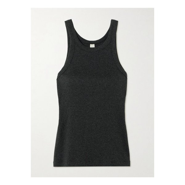 골지  코튼 혼방 저지 탱크 그레이 1647597354788989