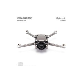 WRAPGRADE for DJI Mini 3 Pro 본체용 스킨실 티타늄