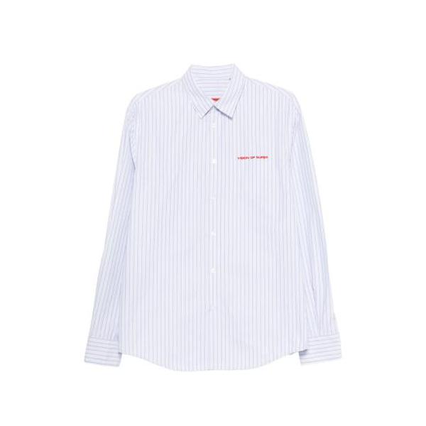 확대된 대표 비전오브슈퍼 긴팔 셔츠 VS087CM LIBLU BLUE WHITE