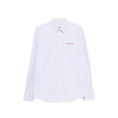 비전오브슈퍼 긴팔 셔츠 VS087CM LIBLU BLUE WHITE
