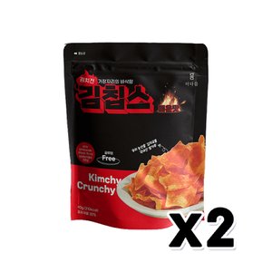  김칩스 바삭바삭 매운맛 간식안주 40g x 2개