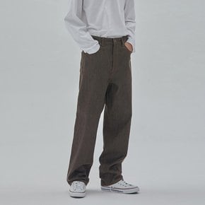 DENIM WIDE FIT SELVEDGE PANTS KHAKI