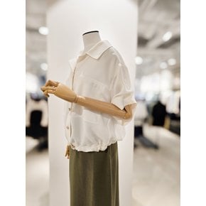 [파주점] 스트링 오픈 칼라 블라우스 CR5A0BL711