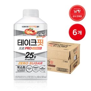 테이크핏 프로 납작복숭아 450ml 6개