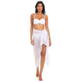 4701205 Bleu Rod Beattie Gypset Long Ruffle Sarong