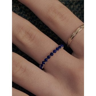 바라두 14k 천연 라피스 비비드 반지