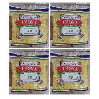  [해외직구]트레이더조 이탈리아 오르조 정통 파스타 마카로니 프로덕트 454g 4팩/ Trader Joe`s Italian Orzo Pasta
