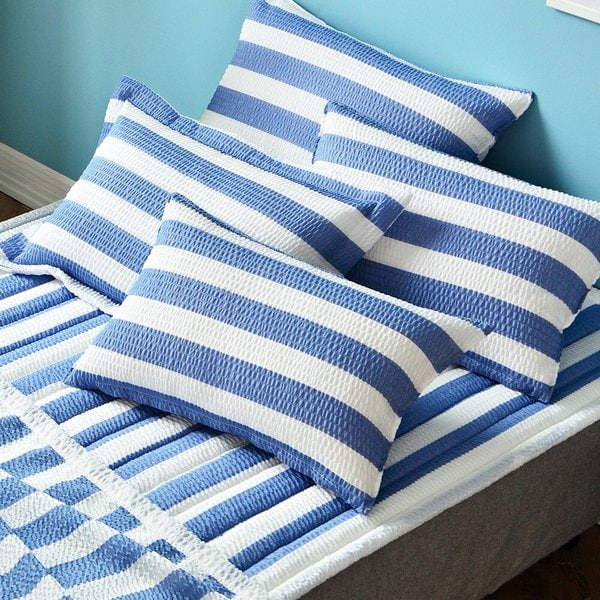 리브린 빠삐용 시어서커 여름 베개커버 50x70