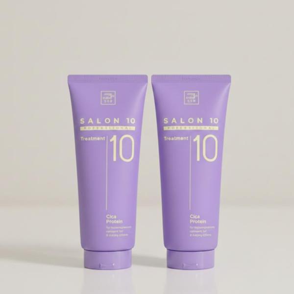 확대된 대표 미쟝센 살롱10 프로페셔널 시카 프로틴 트리트먼트 215ml+215ml(1)