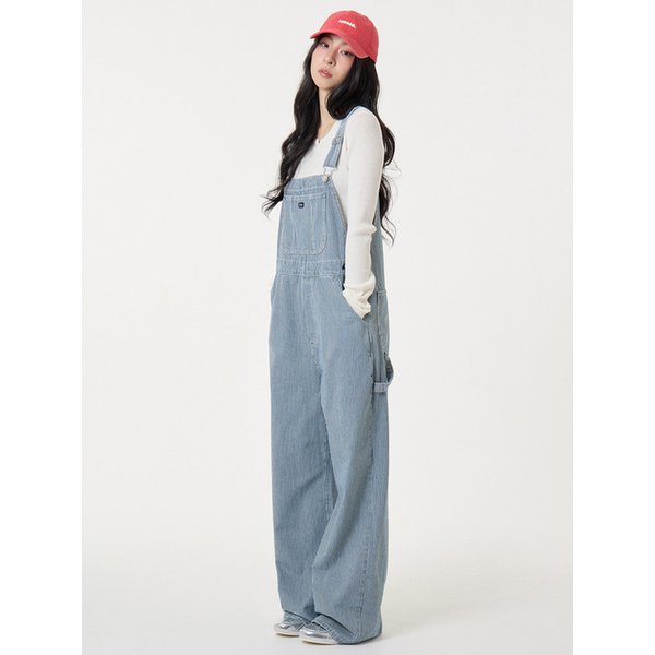 스트라이프 오버롤 블루_Stripe Overall Blue