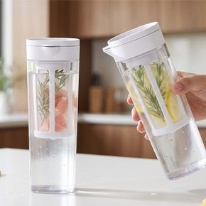 (eTV) 식약처인증 홈카페  인퓨저 사무실 티보틀 카페 물병 1100ml..