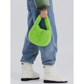 KEETY RABBIT fur mini bag [neon green]