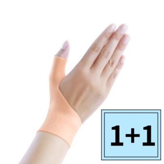  1+1 실리콘 손목 크로스핏 엄지손가락 보호대